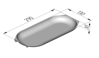 Хлебная форма для батонов 290x130см Spika в ШефСтор (chefstore.ru)